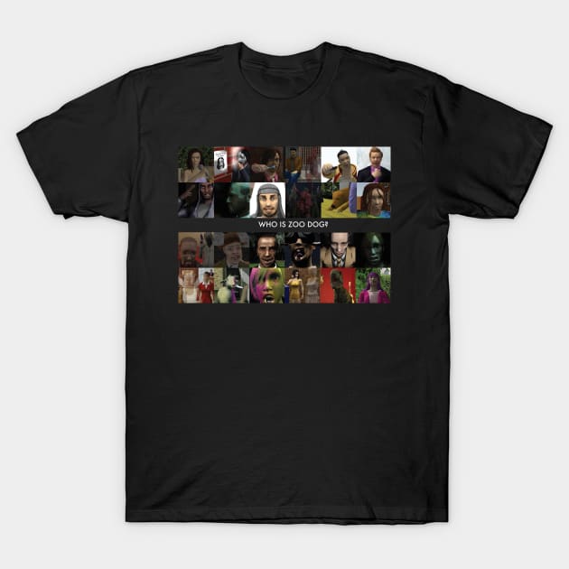 Who is Zoo Dog? Collage T-Shirt by Duckfeed.tv Merch Store